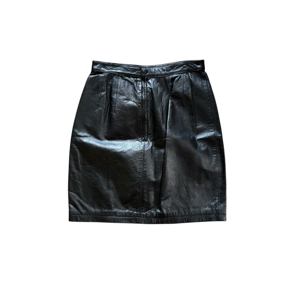 Maxima Wilson’s Leather Skirt Vintage 90s Women’s Size 8 Preloved - Picture 3 of 5